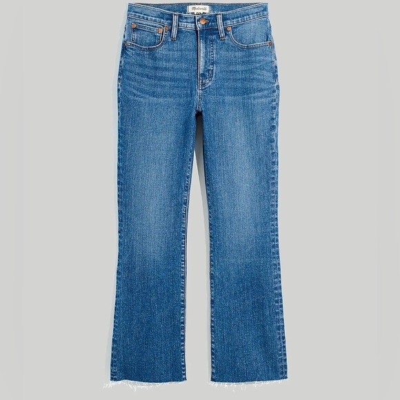 Madewell Midrise Kick out Crop Jean - Picture 3 of 9